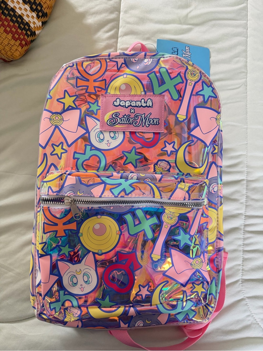 JapanLA x Sailor Moon Clear Pink Holographic Backpack